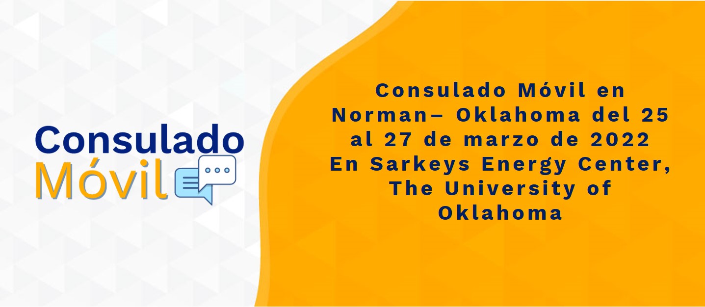 CONSULADO MÓVIL EN NORMAN OKLAHOMA Consulado de Colombia